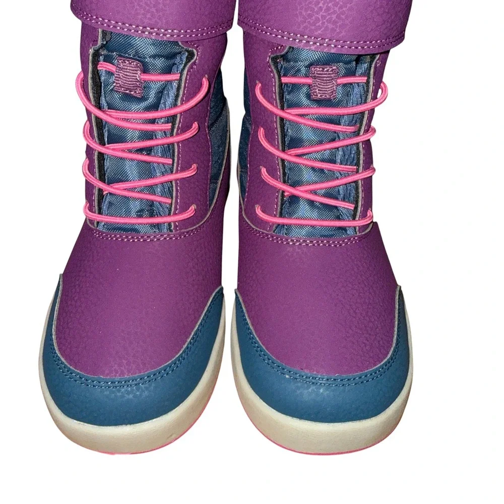 NEW Merrell Snow Ridge Little Kids 1M Winter Boots Purple Waterproof Insulated